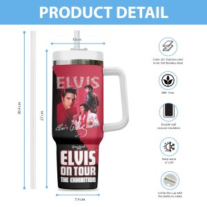 Elvis Presley 40oz Stanley Tumbler - HUANNM 5176
