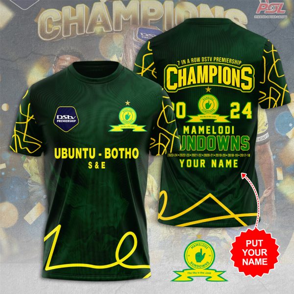 Personalized Mamelodi Sundowns F.C. 3D Apparel - HUANNM 4968