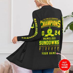Personalized Mamelodi Sundowns F.C. Women’s Patch Pocket Cardigan – HUANNM 4967