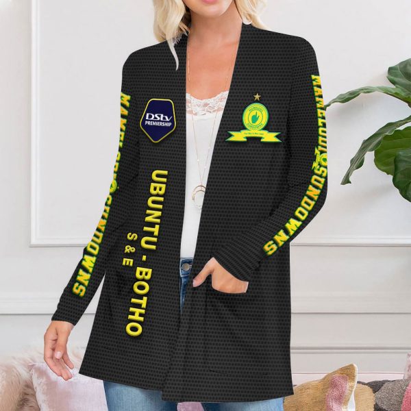 Personalized Mamelodi Sundowns F.C. Women’s Patch Pocket Cardigan – HUANNM 4967