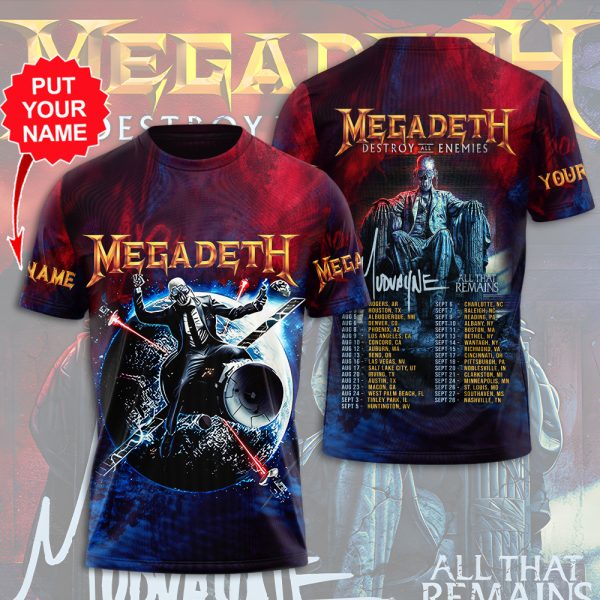 Personalized Megadeth Band 3D Apparel - HUANNM 4899