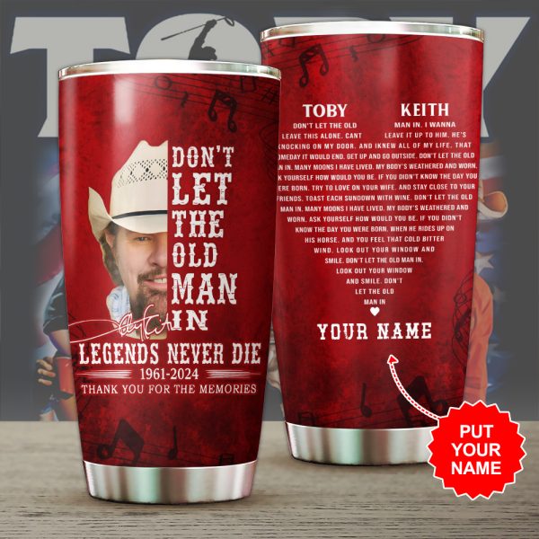 Personalized Toby Keith Tumbler Cup - HUANNM 4749