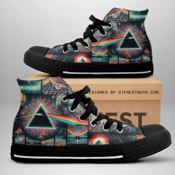 Pink Floyd High Top Canvas Shoes - GNE 402