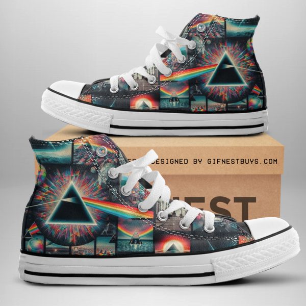 Pink Floyd High Top Canvas Shoes - GNE 402