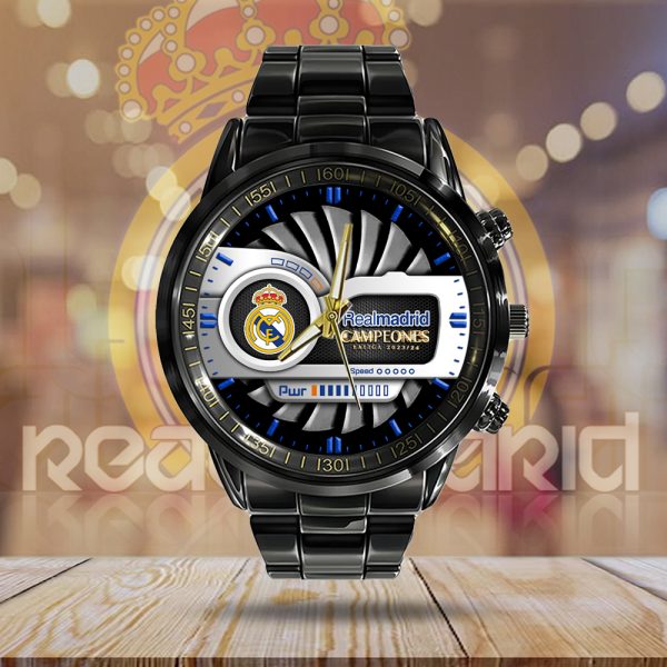 Real Madrid CF Black Stainless Steel Watch - MAITM 6664
