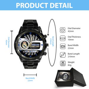 Real Madrid CF Black Stainless Steel Watch - MAITM 6664