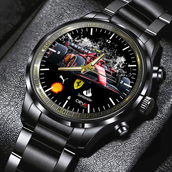Scuderia Ferrari Black Stainless Steel Watch - HOATT 4803