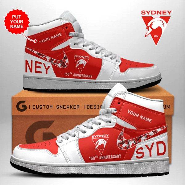 Personalized Sydney Swans AJ 1 Sneaker - HUANNM 5036