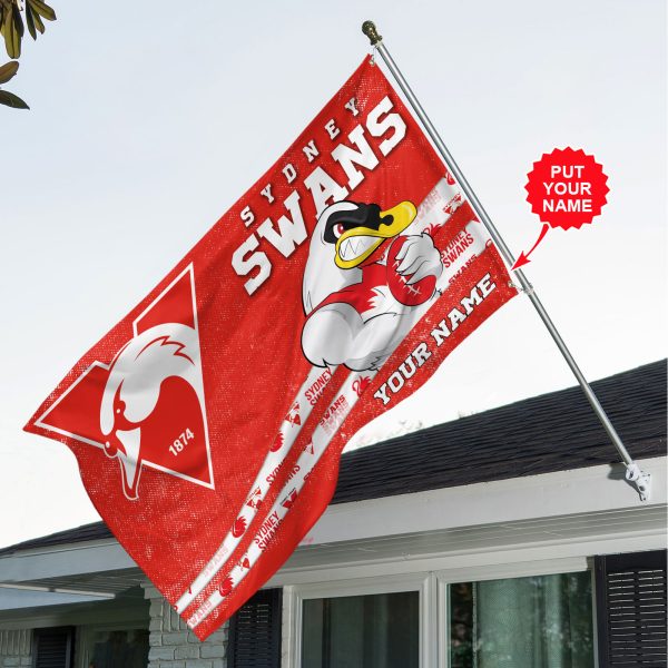 Personalized Sydney Swans 3D House Flag - VANDH 2847