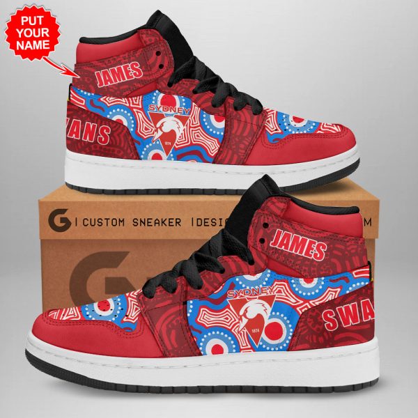 Personalized Sydney Swans AJ 1 Sneaker - VANDH 2833