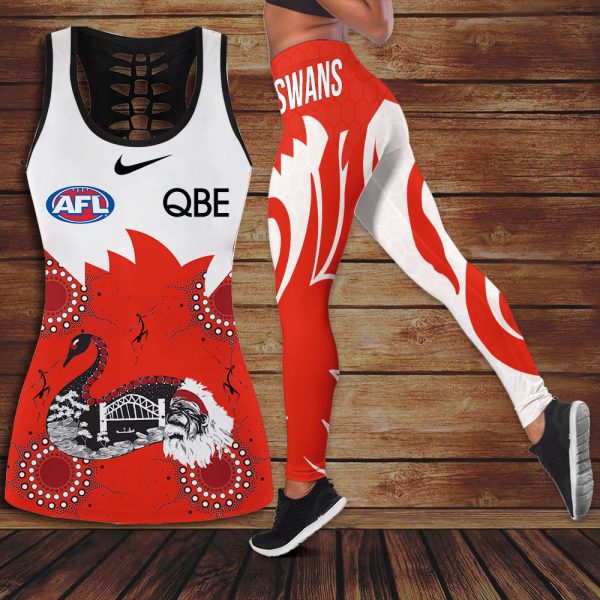 Sydney Swans Hollow Tank Top Leggings - VANDH 2834