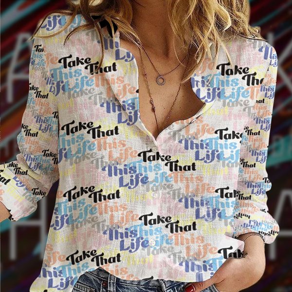 Take That Band 3D Linen Shirt - VANDH 2873