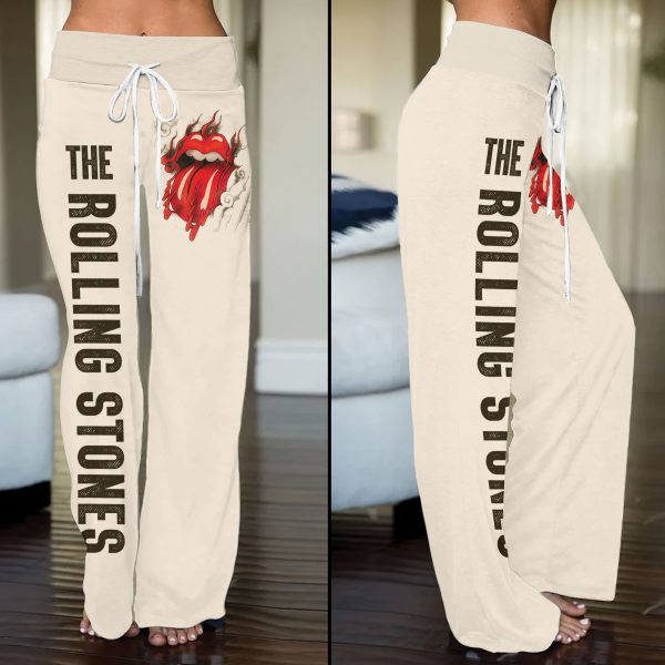 The Rolling Stones High-Waisted Straight-Leg Trousers - MAITM 6854