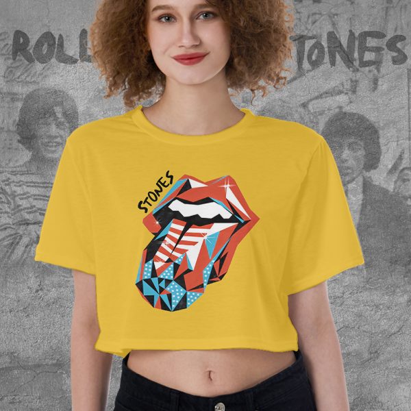 The Rolling Stones 3D Women's Cropped T-shirt - MAITM 6627