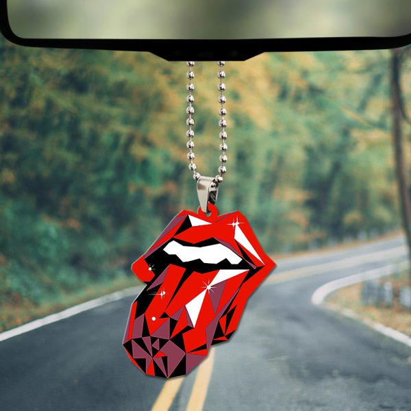 The Rolling Stones Custom Shape 2-sided Acrylic Car Ornament - TANTN 6290