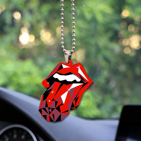 The Rolling Stones Custom Shape 2-sided Acrylic Car Ornament - TANTN 6290