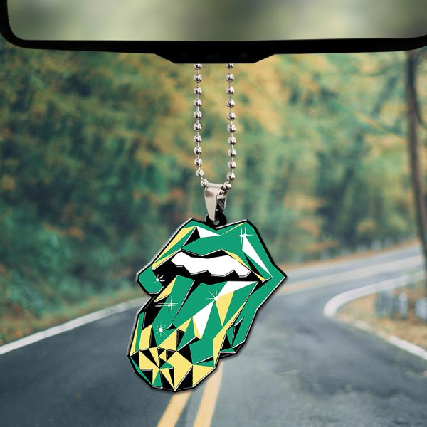 The Rolling Stones Custom Shape 2-sided Acrylic Car Ornament - TANTN 6292