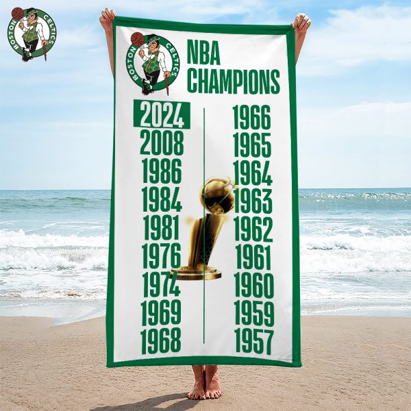 Boston Celtics Rectangle Beach Towel - HOATT 5241