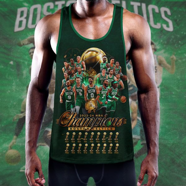Boston Celtics Y-Back Muscle Tank Top - HOATT 5259