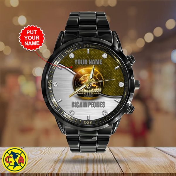 Personalized Club América Black Stainless Steel Watch - HOATT 5211