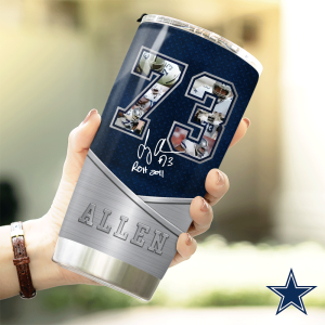 Personalized Dallas Cowboys x Larry Allen Tumbler Cup - HOATT 5112