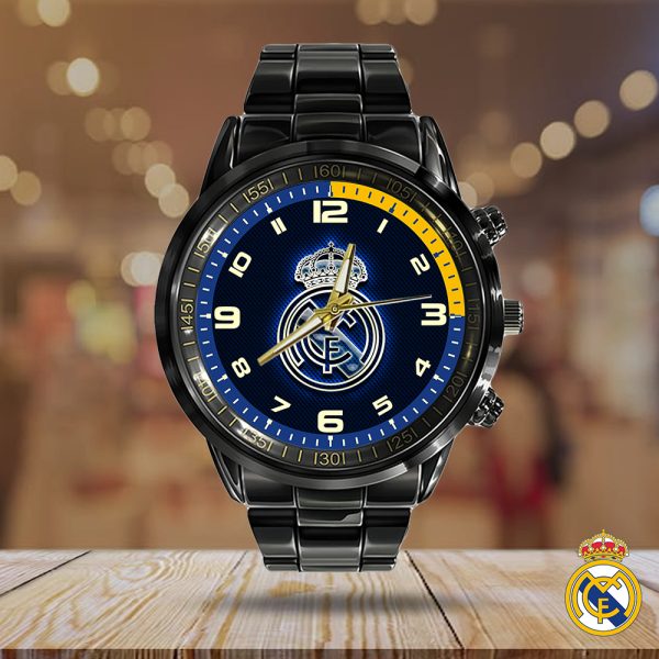 Real Madrid CF Black Stainless Steel Watch - HOATT 5175