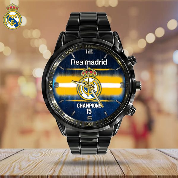 Real Madrid CF Black Stainless Steel Watch - HOATT 5102