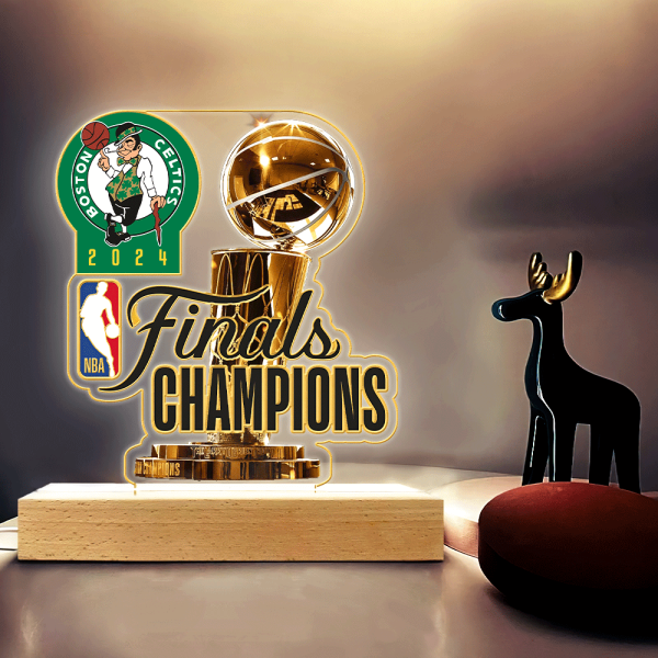 Boston Celtics Led Light with Wooden Base (7 Colors) - HOATT 5220