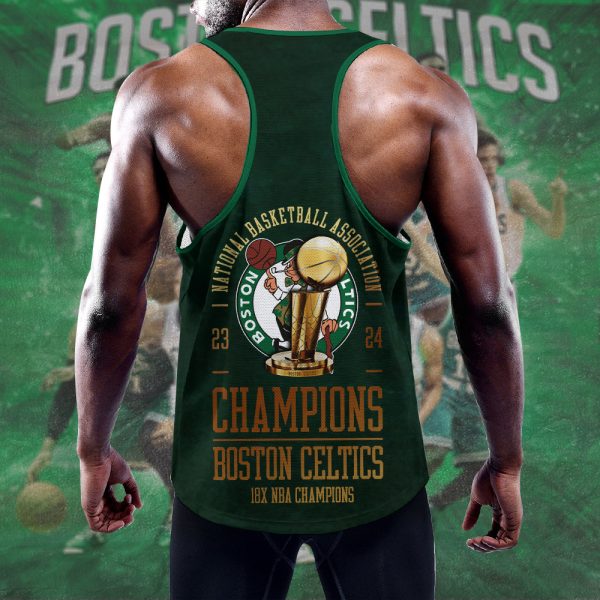 Boston Celtics Y-Back Muscle Tank Top - HOATT 5259