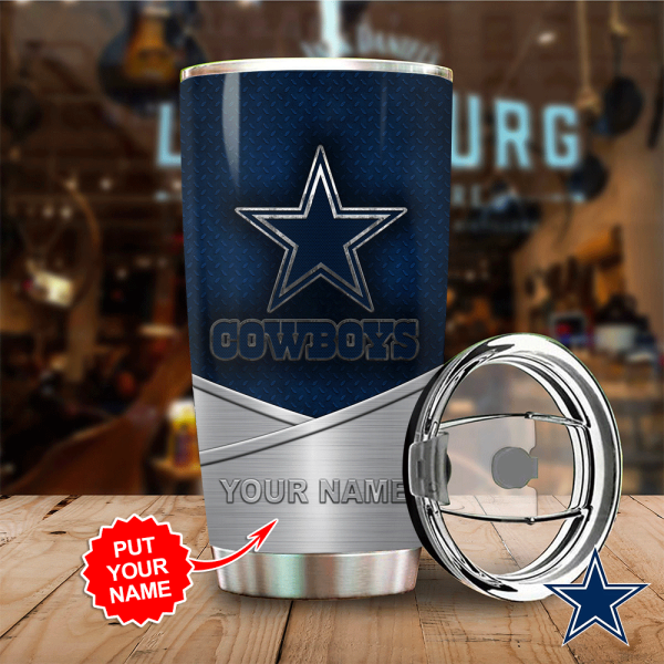 Personalized Dallas Cowboys x Larry Allen Tumbler Cup - HOATT 5112