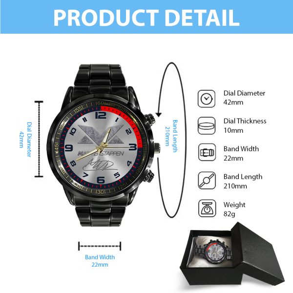 Red Bull Racing F1 MV1 Black Stainless Steel Watch - HOATT 5133