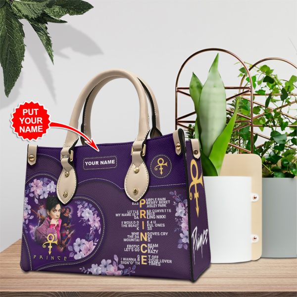 Personalized Prince Leather HandBag - HOATT 5161