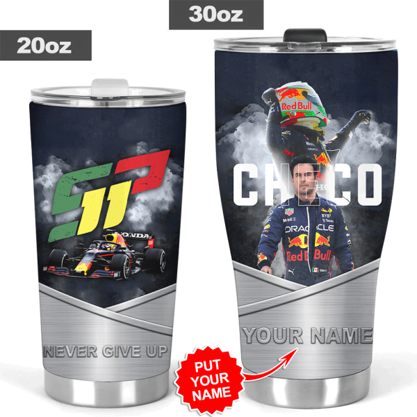 Personalized Red Bull Racing F1 x Sergio Pérez Tumbler Cup - HOATT 5143
