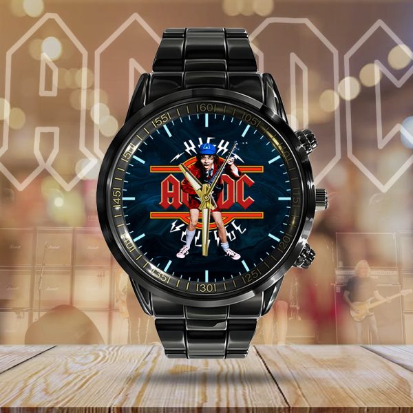Rock Music Black Stainless Steel Watch - HUANNM 5298