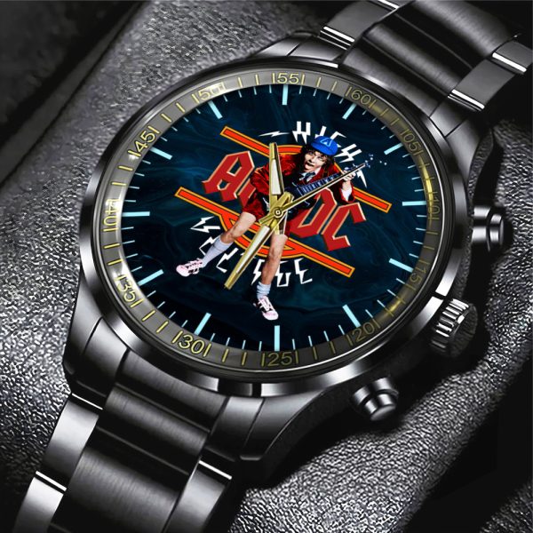 Rock Music Black Stainless Steel Watch - HUANNM 5298
