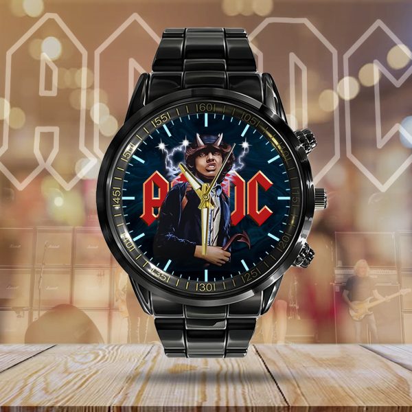 Rock Music Black Stainless Steel Watch - HUANNM 5299