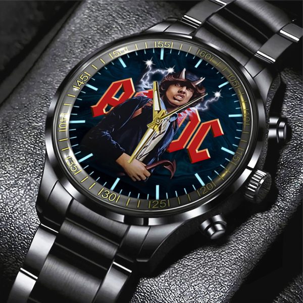 Rock Music Black Stainless Steel Watch - HUANNM 5299