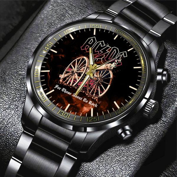 Rock Music Black Stainless Steel Watch - HUANNM 5300