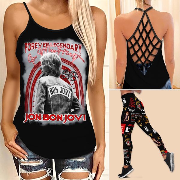Bon Jovi Criss-Cross Leggings - ANHNV 4731