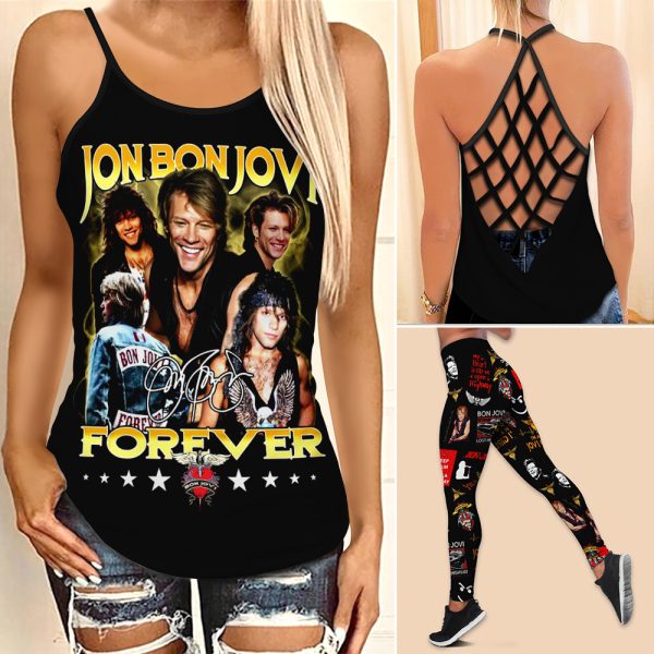 Bon Jovi Criss-Cross Leggings - ANHNV 4732