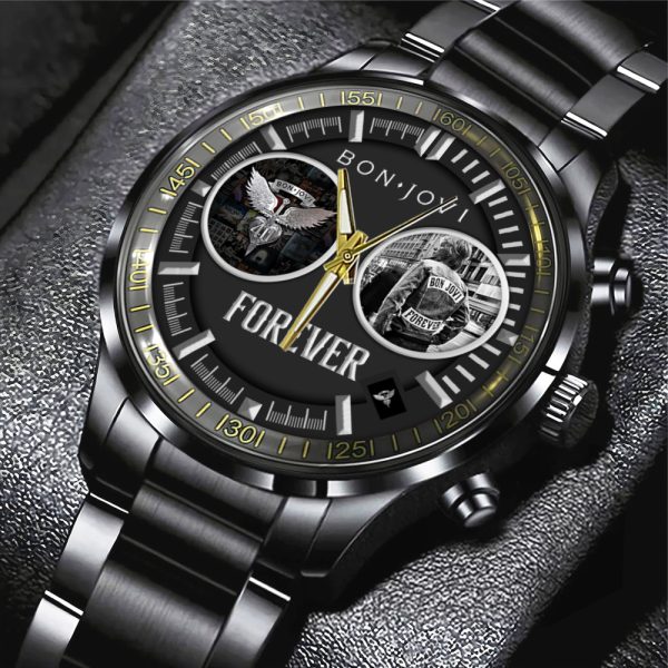 Bon Jovi Black Stainless Steel Watch - MAITM 7019