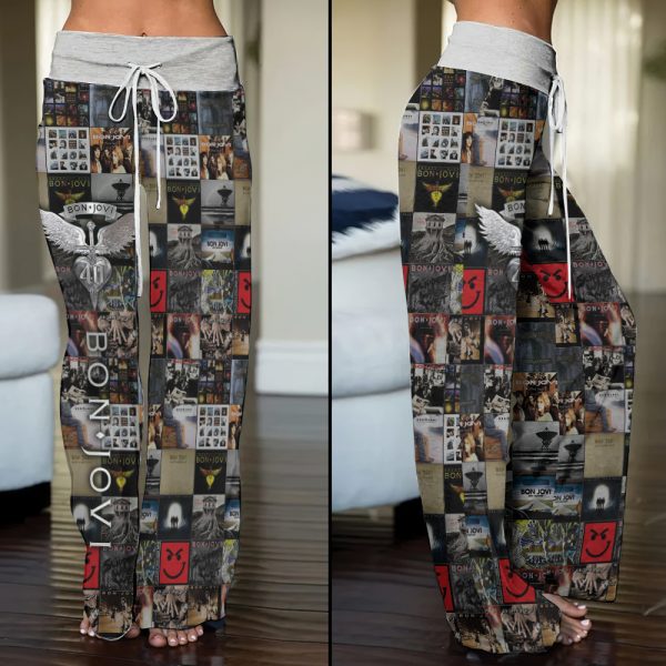 Bon Jovi High-Waisted Straight-Leg Trousers - HOATT 5077