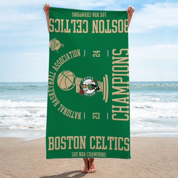 Boston Celtics Rectangle Beach Towel - TANTN 7011