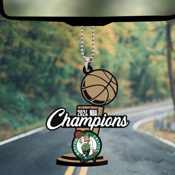 Boston Celtics Custom Shape 2-sided Acrylic Car Ornament - TANTN 7023