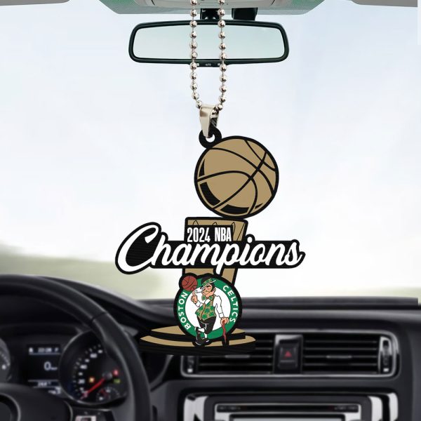 Boston Celtics Custom Shape 2-sided Acrylic Car Ornament - TANTN 7023