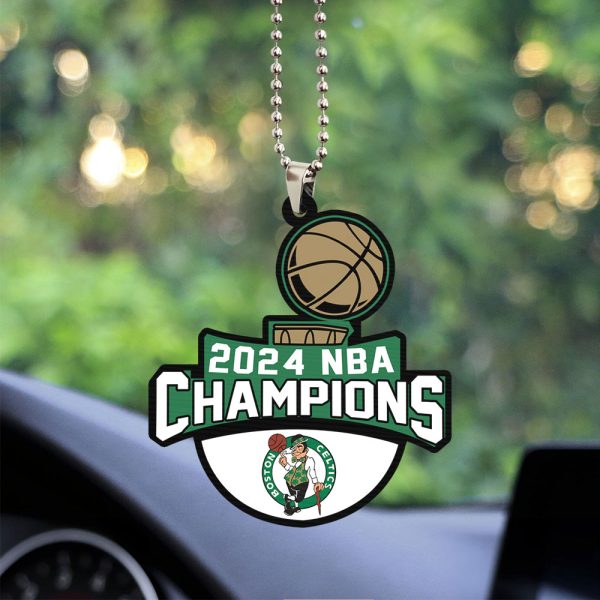 Boston Celtics Custom Shape 2-sided Acrylic Car Ornament - TANTN 7024