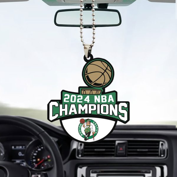 Boston Celtics Custom Shape 2-sided Acrylic Car Ornament - TANTN 7024
