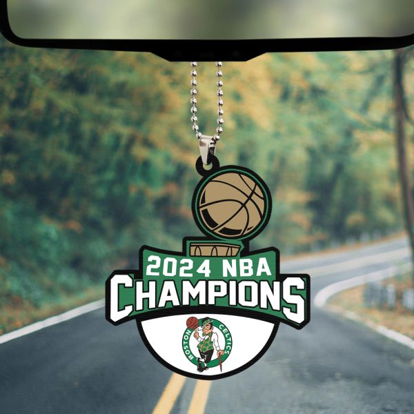 Boston Celtics Custom Shape 2-sided Acrylic Car Ornament - TANTN 7024
