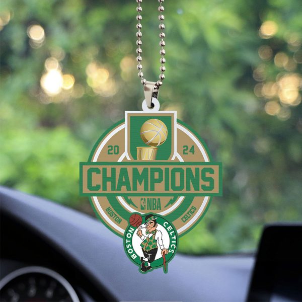 Boston Celtics Custom Shape 2-sided Acrylic Car Ornament - TANTN 7064
