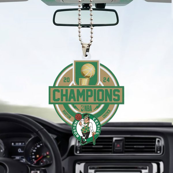 Boston Celtics Custom Shape 2-sided Acrylic Car Ornament - TANTN 7064